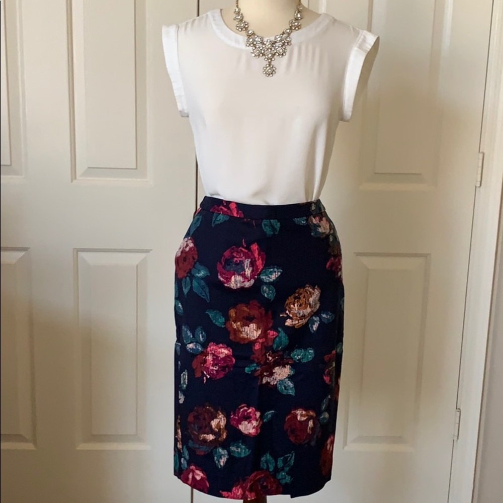 Floral Pencil Skirt 2
